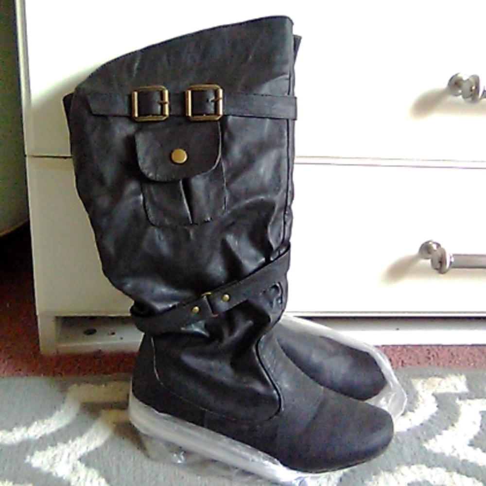 Shoe Show Calf Leather Boots